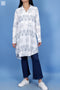 Rayon Long Boyfriend Shirt In Assorted Block Print